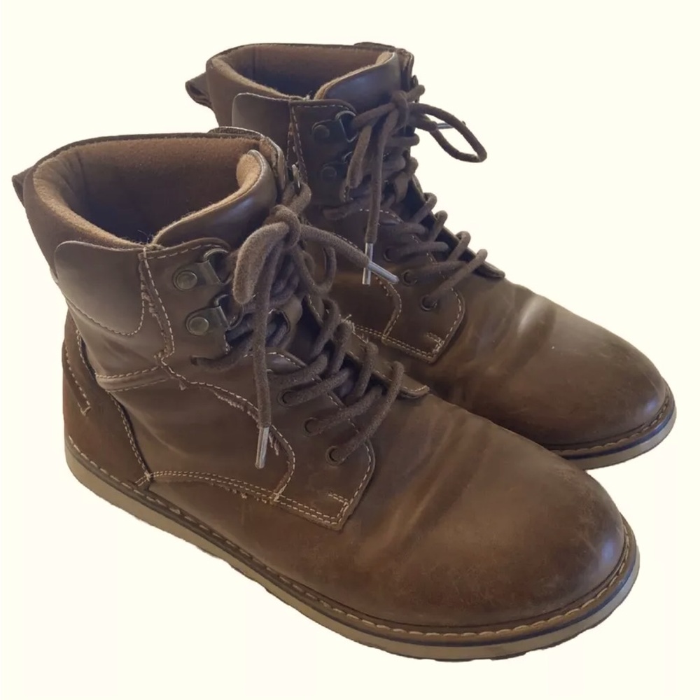 Ashford Hayes Mens Sz 7 M Relax Chukka Brown Boots Shoes Hi Top Lace Up